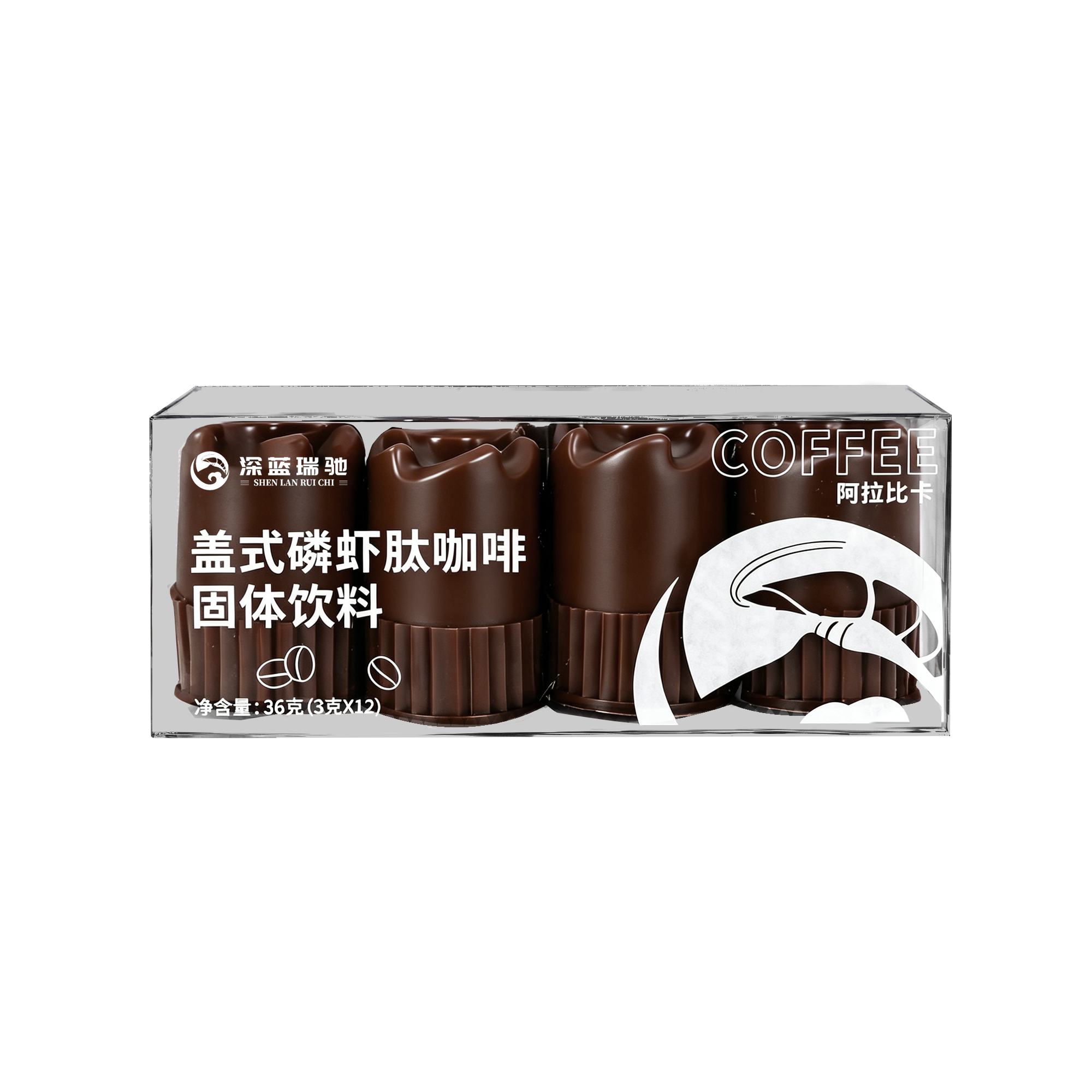 盖式磷虾肽咖啡固体饮料